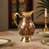 Traditional Brass Jug Pitcher with Vibrant Indian Motifs