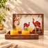 Traditional Indian Caravan-Inspired Wooden Serving Tray Set of 2