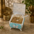 Turquoise Handcrafted Silver Plated Butterfly Decorative Box