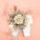 White Floral Decorative Ribbon for Gift Wrapping
