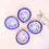 blue pottery diyas set of 4