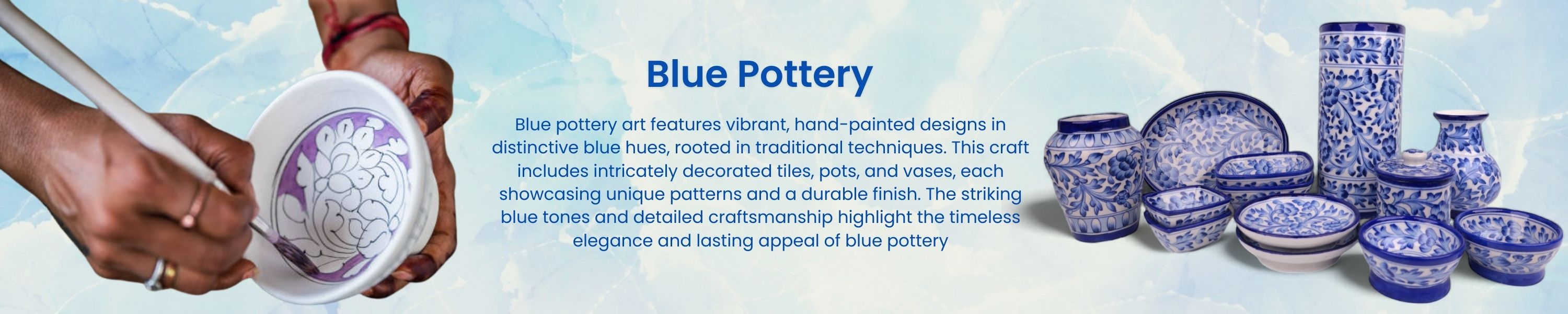 Blue Pottery art